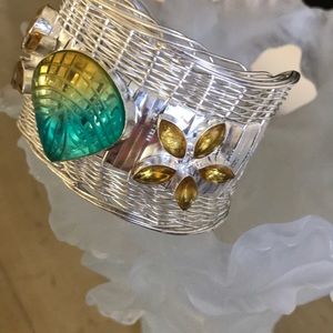 Sterling Woven Silver Cuff Bracelet